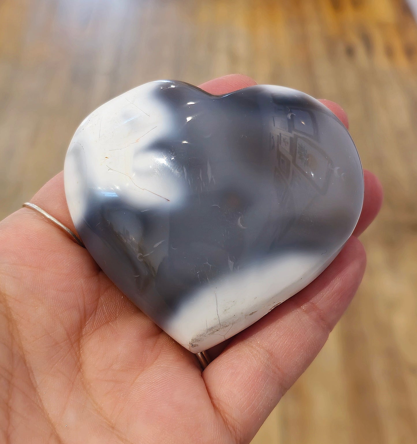 Coeur en Agate orca