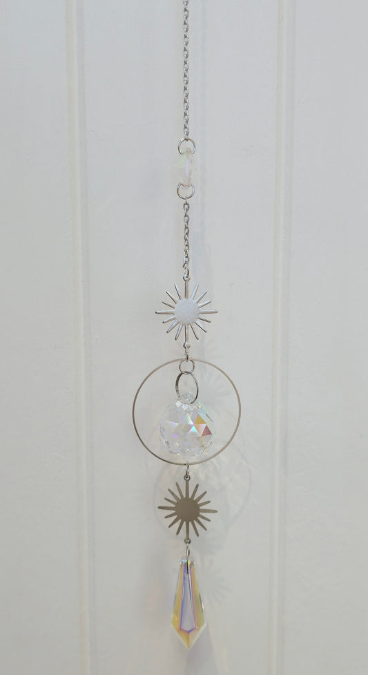 Capteur de lumière cristaux Étoile/cercle