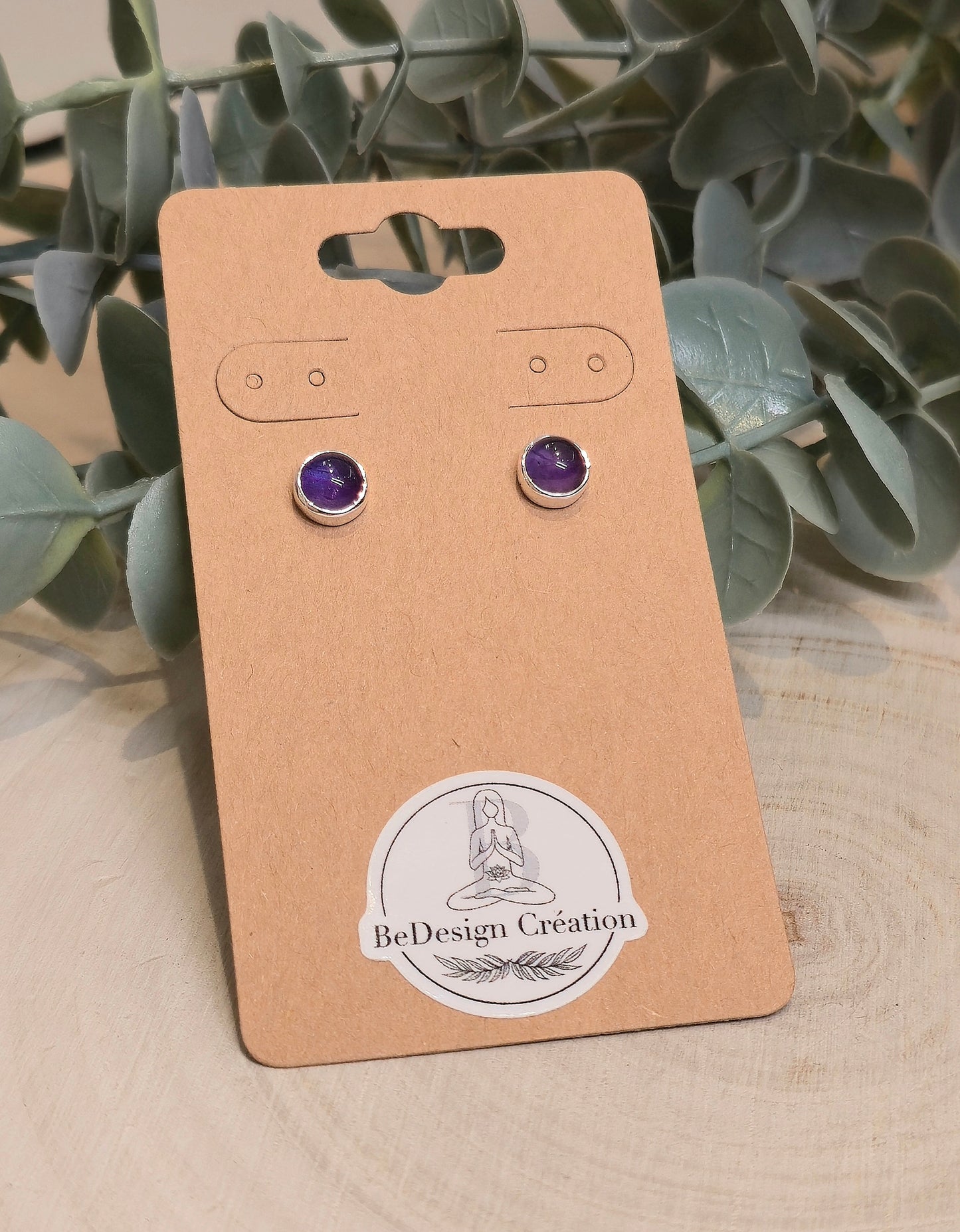 Boucles d'oreilles Améthyste