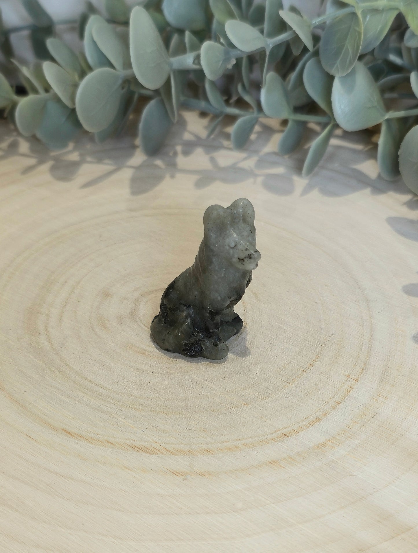 Chien en Labradorite