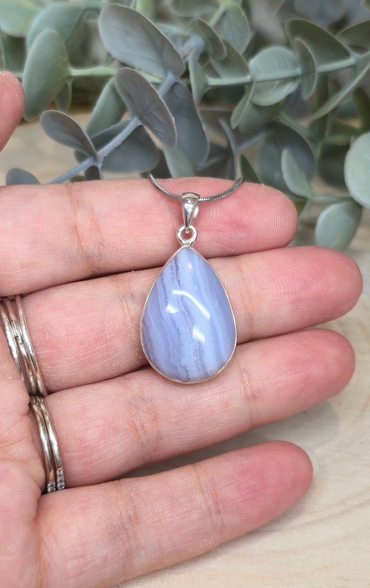 Collier Agate Dentelle