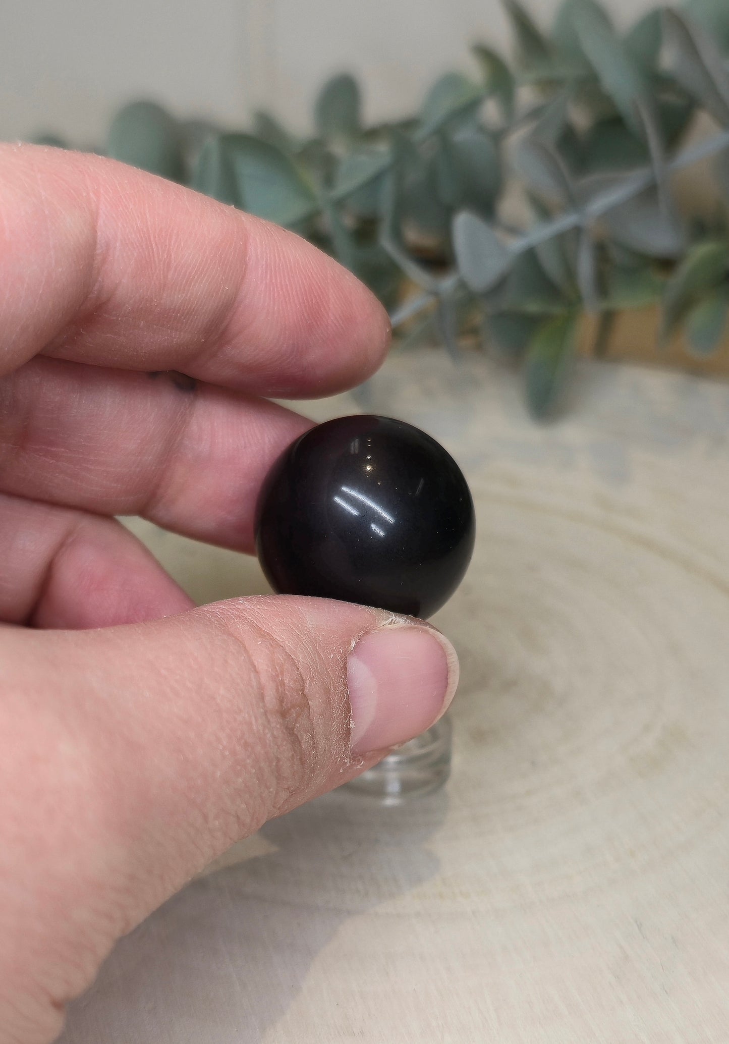 Sphère Obsidienne arc-en-ciel