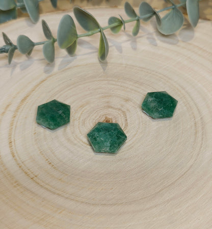 Étoile géométrique en Quartz vert