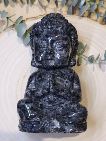 Bouddha en Larvikite 15cm