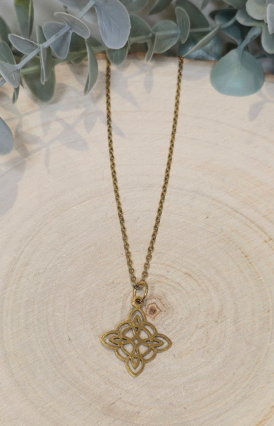 Collier Noeud de sorcière petit gold