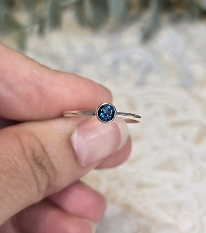 Bague Topaze bleue de Londres