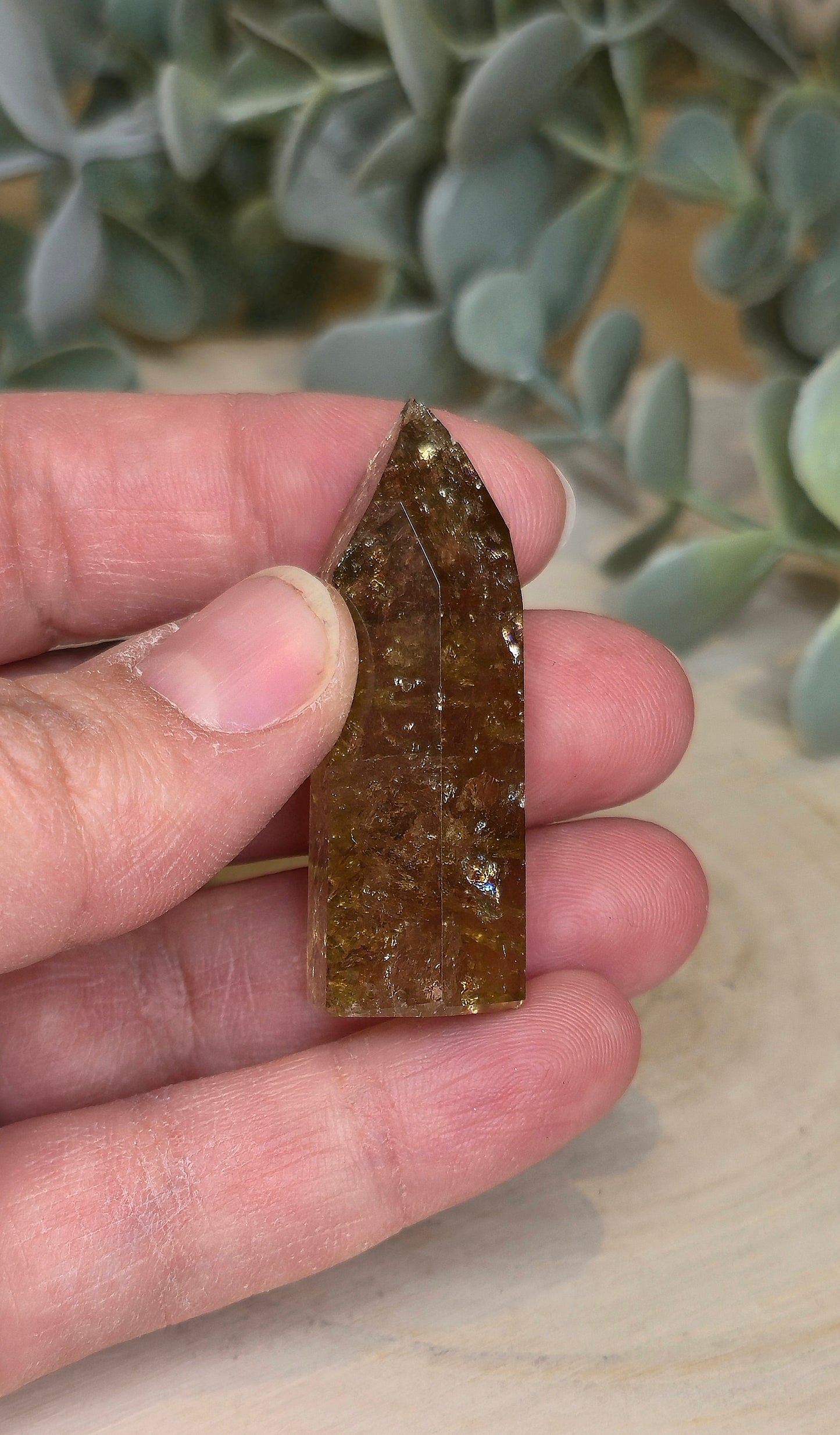 Pointe en Citrine Naturelle