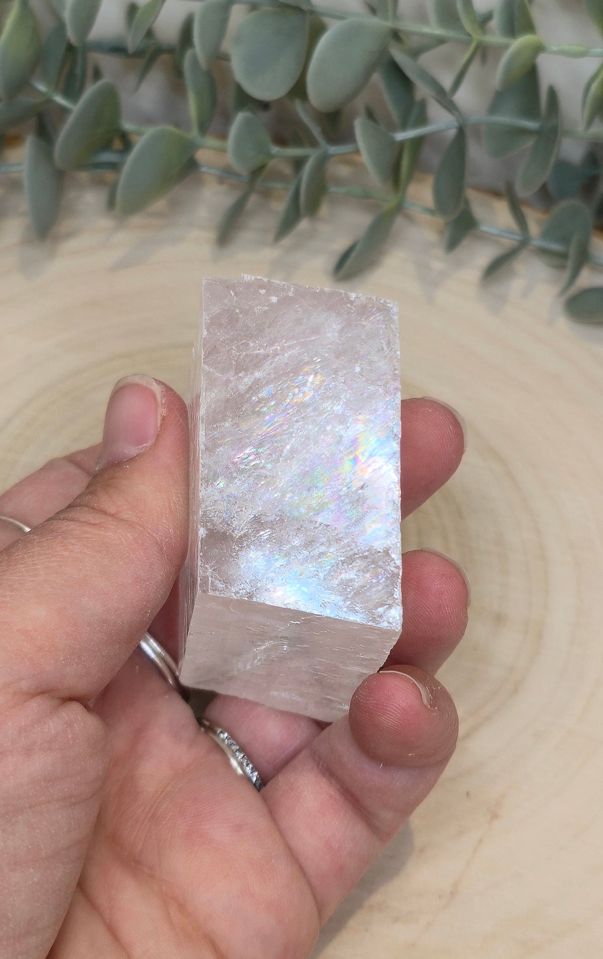Cube de Calcite optique claire