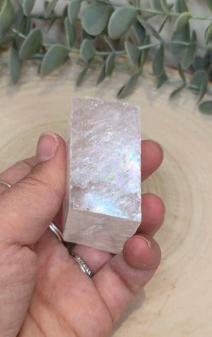 Cube de Calcite optique claire
