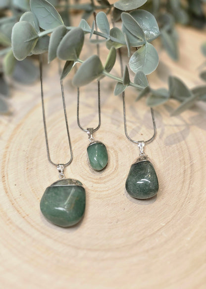 Collier Aventurine verte barattée
