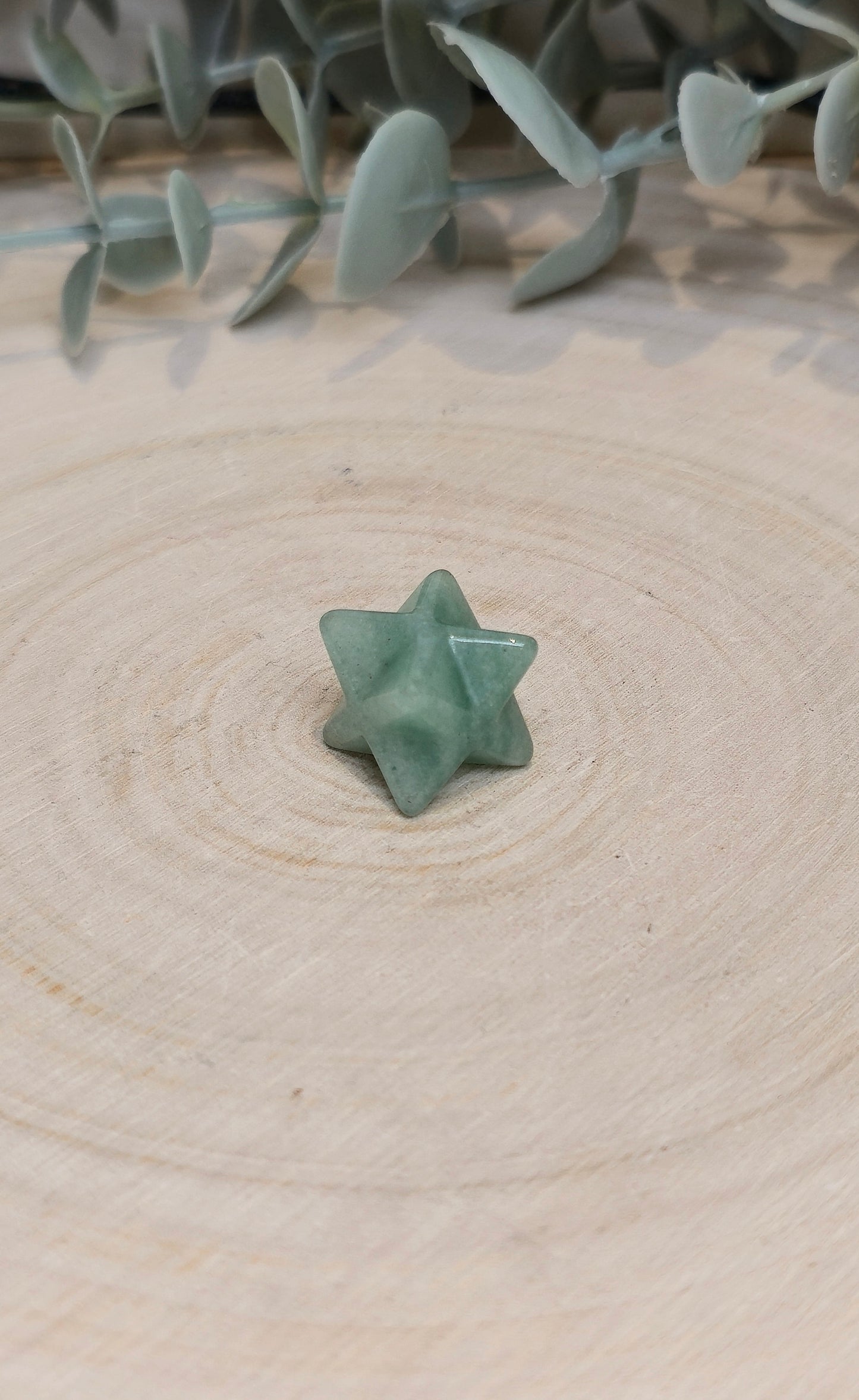Étoile Merkaba Aventurine verte