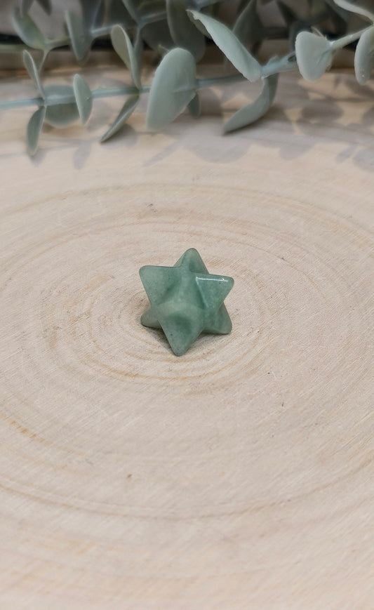 Étoile Merkaba Aventurine verte