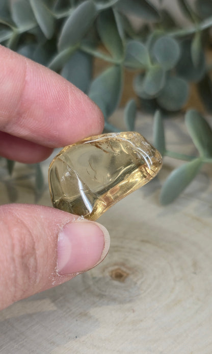 Citrine naturelle du Brésil grade extra barattée