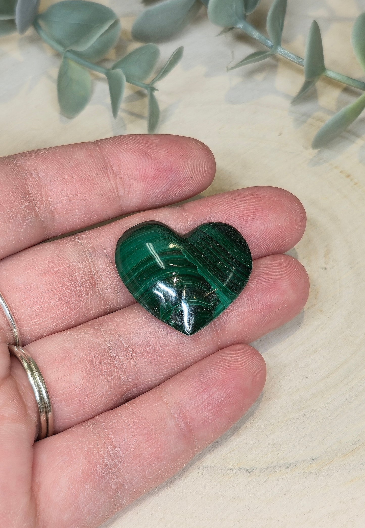 Coeur en Malachite