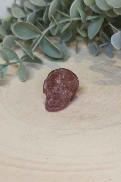Crâne Quartz fraise