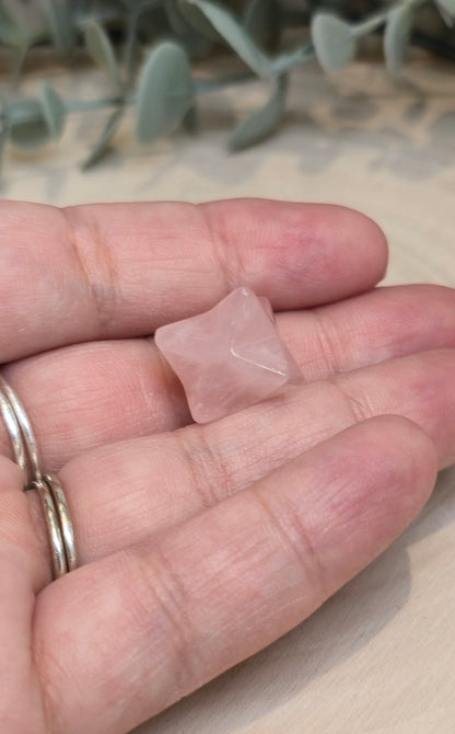 Étoile Merkaba Quartz rose