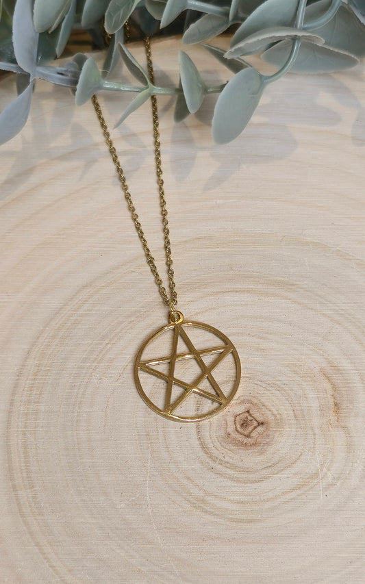 Collier Pentacle gold
