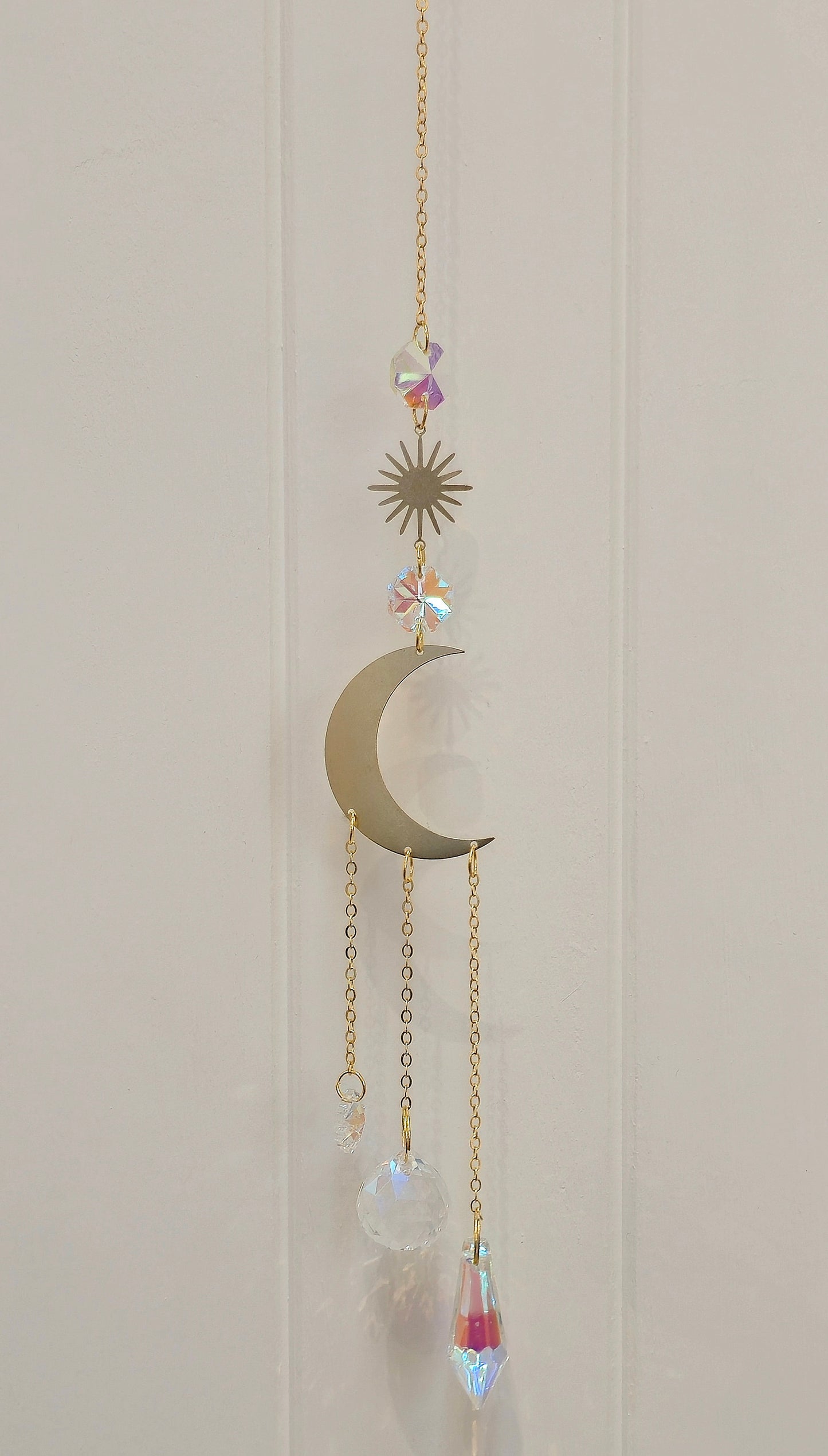 Capteur de lumière cristaux Grande lune