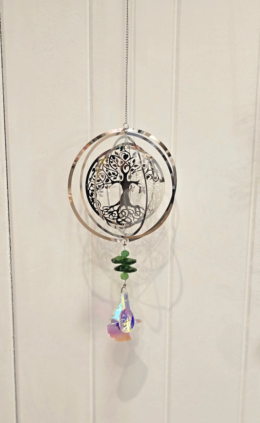 Capteur de lumière Arbre de vie sphère 3D