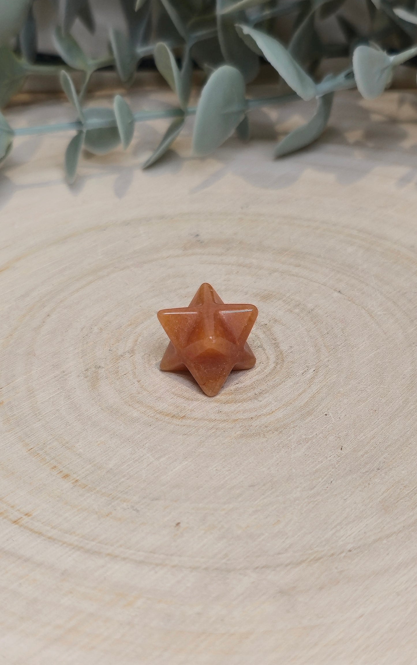 Étoile Merkaba Aventurine rouge