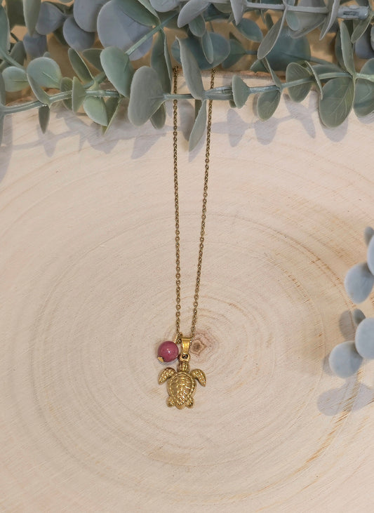 Collier Tortue de mer gold