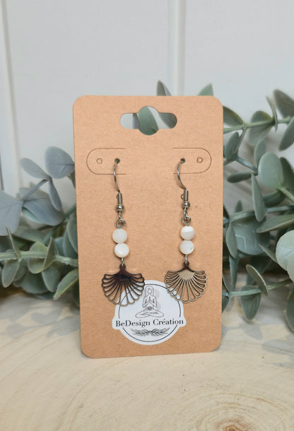 Boucles d’oreilles Coquillage Nacre