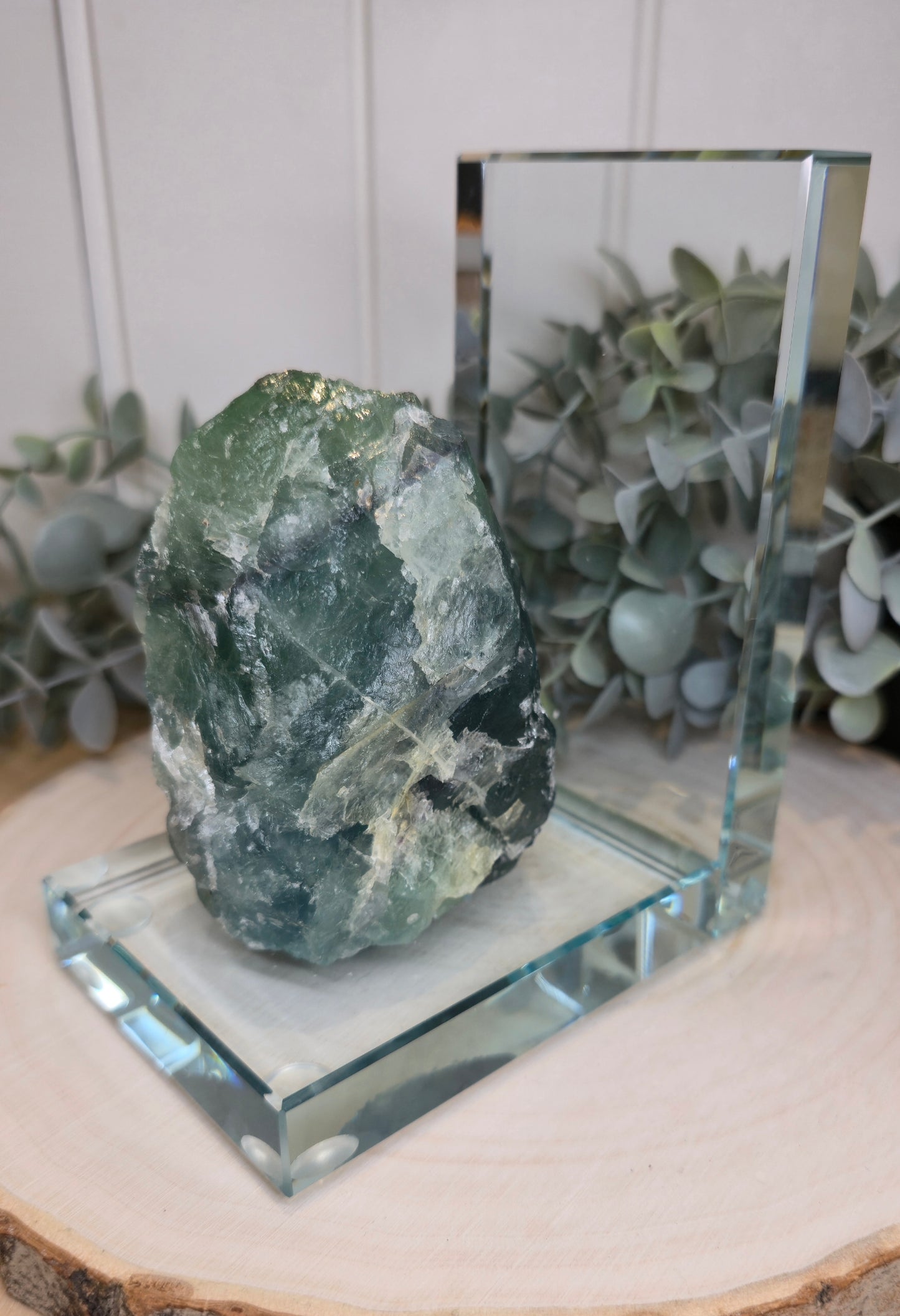 Appui livre en Fluorite brute