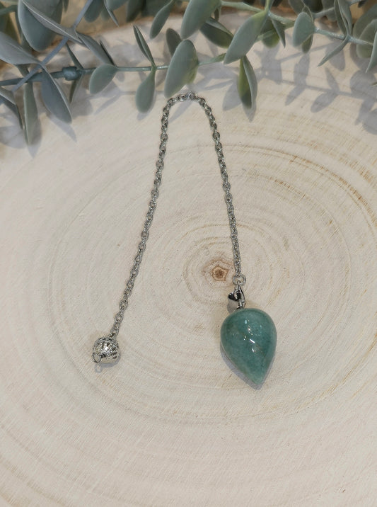 Pendule en goutte Aventurine verte