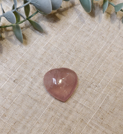 Coeur en Quartz rose