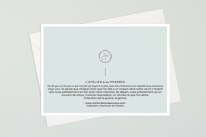 Carte de souhaits - L'intention