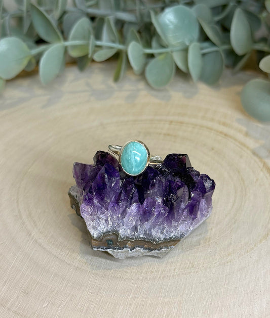Bague Amazonite ovale