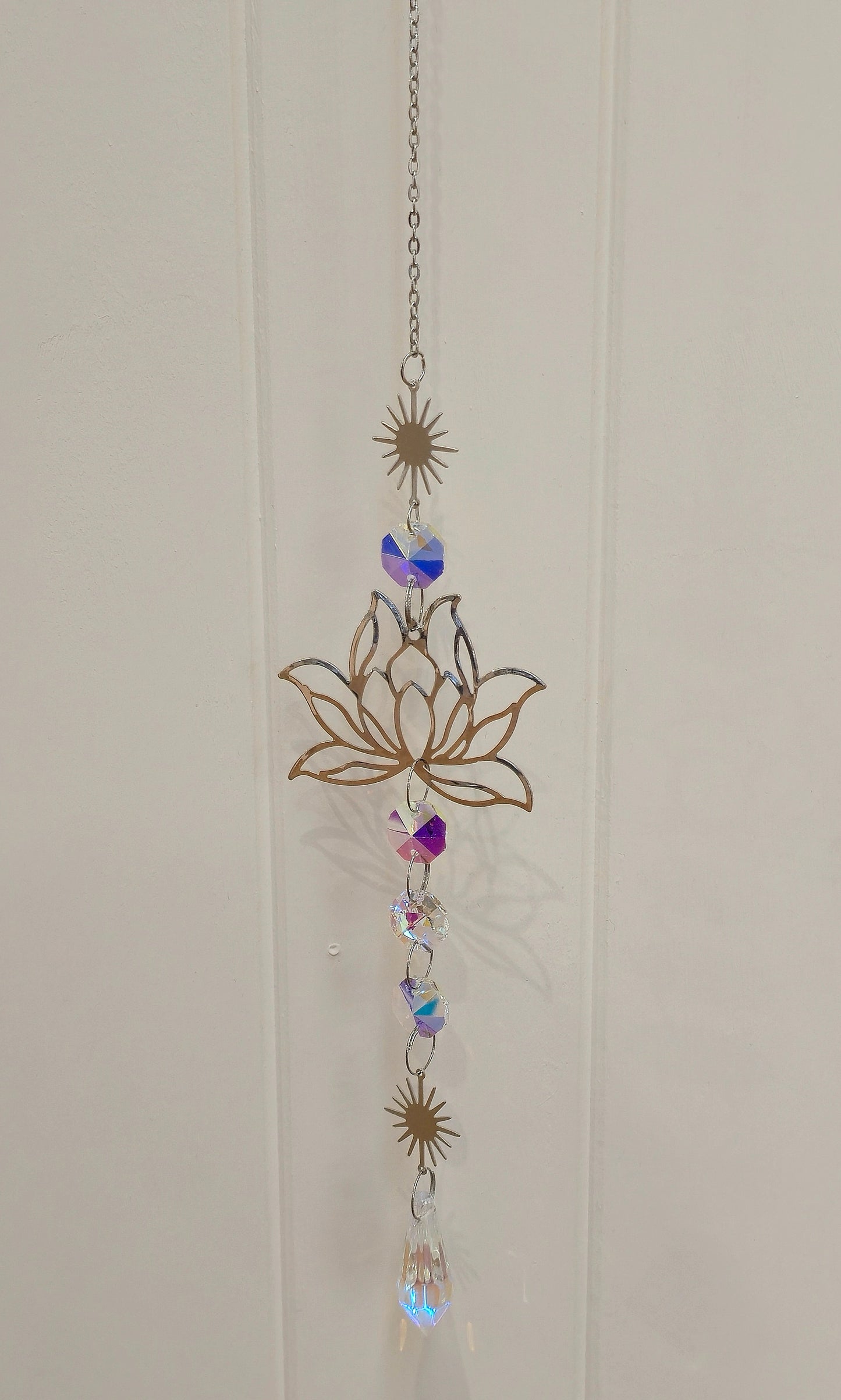 Capteur de lumière cristaux Lotus