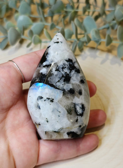 Flamme Pierre de lune arc-en-ciel