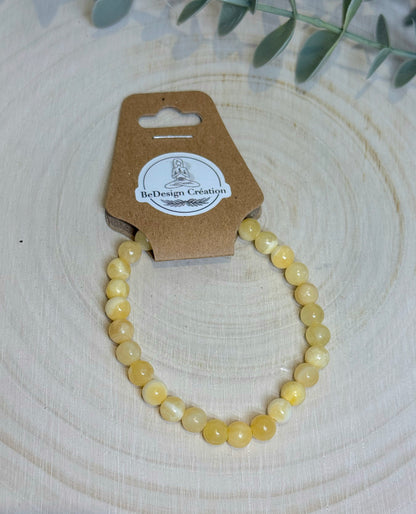 Bracelet Calcite jaune 6mm
