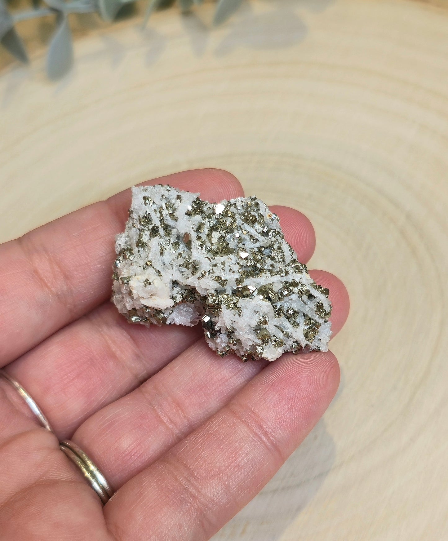 Pyrite dans Quartz clair brute
