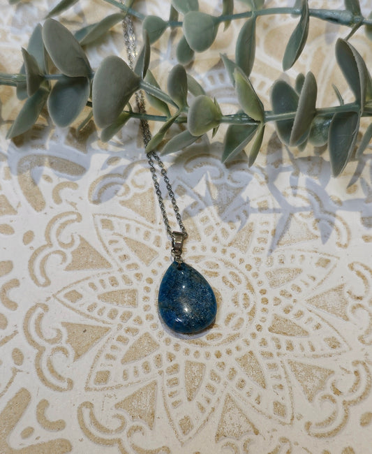 Collier en Apatite goutte