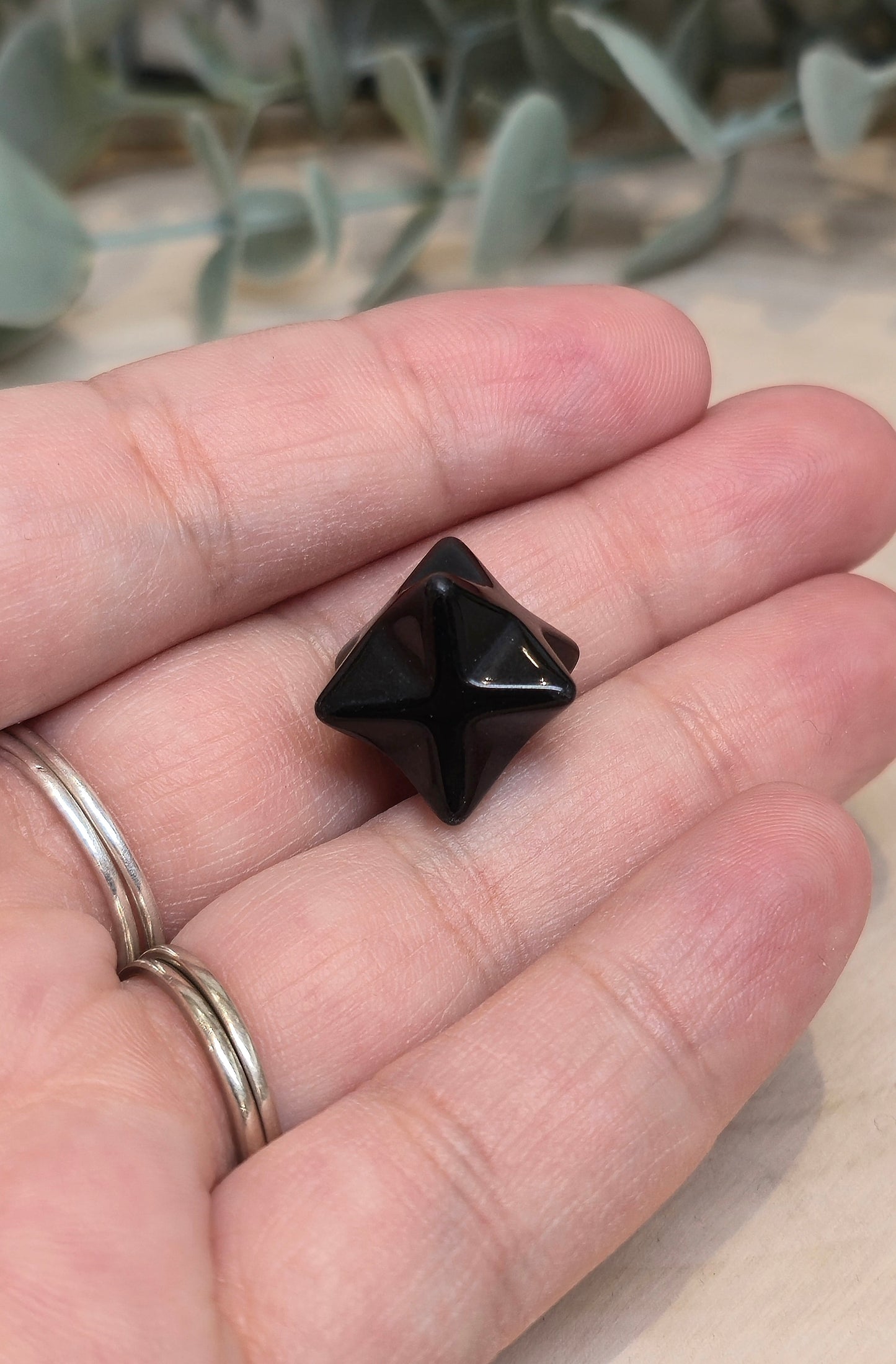 Étoile Merkaba Obsidienne