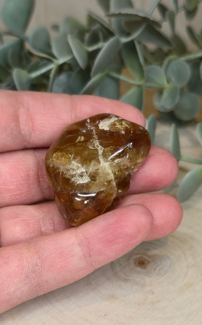 Citrine naturelle du Brésil grade extra barattée
