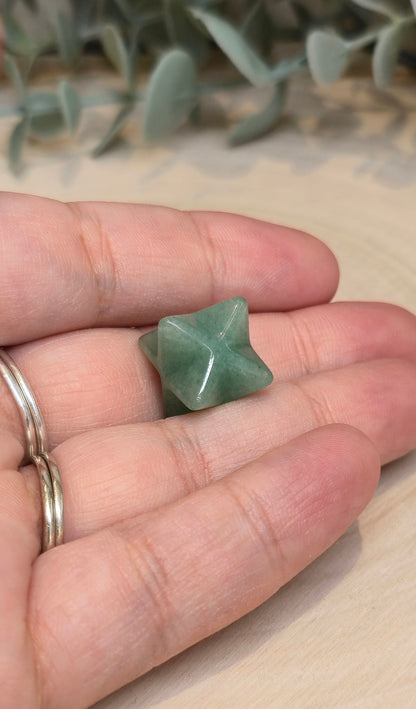 Étoile Merkaba Aventurine verte