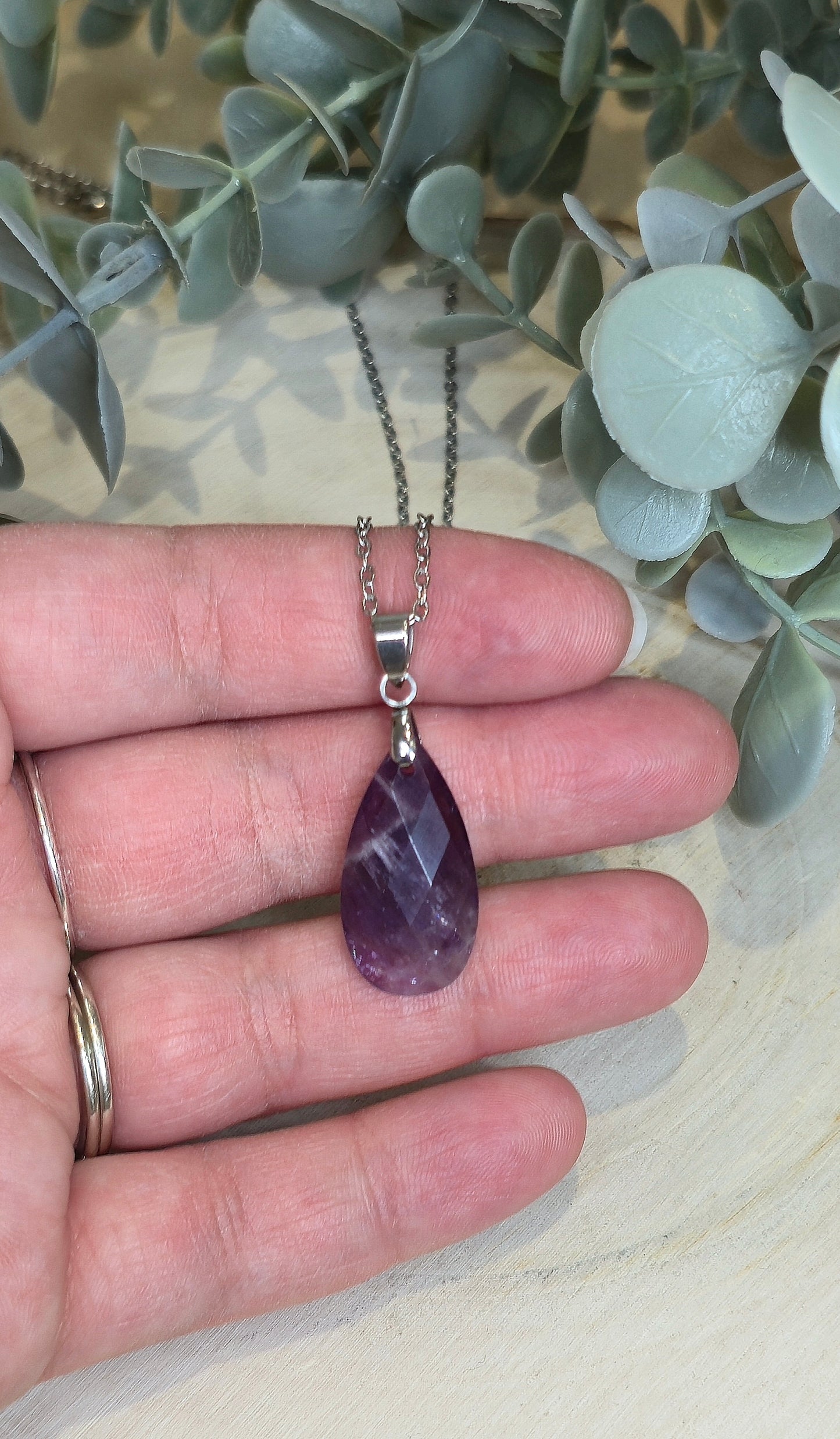 Collier Améthyste goutte