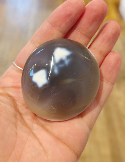 Pierre de paume en Agate Orca