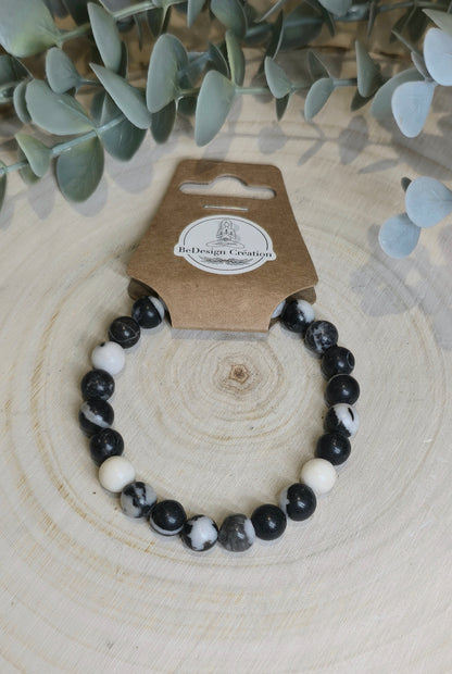 Bracelet Jaspe Zébré 8mm