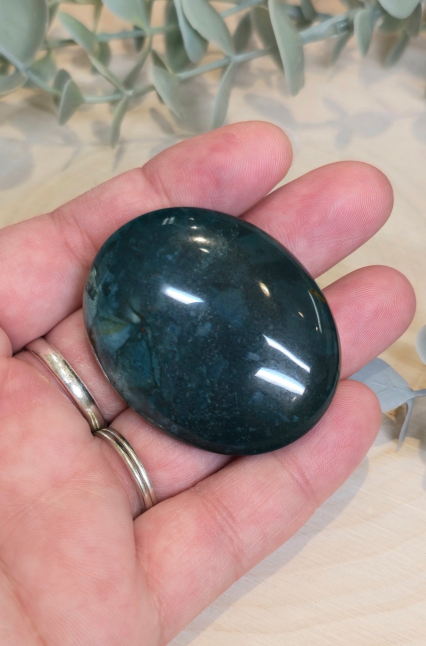 Pierre de paume en Jaspe fantaisie