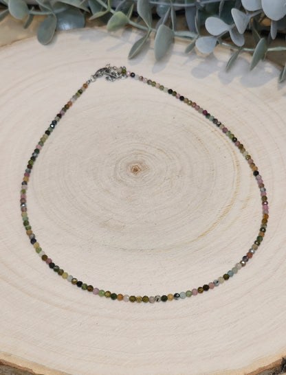 Collier Tourmaline Multicolore