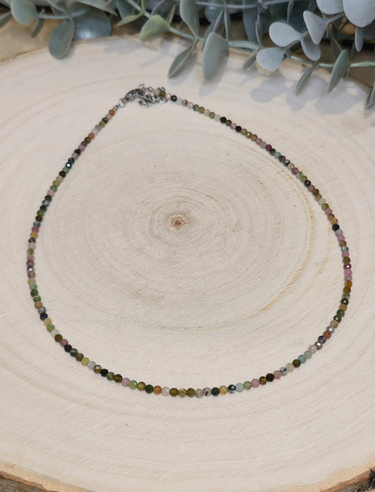 Collier Tourmaline Multicolore
