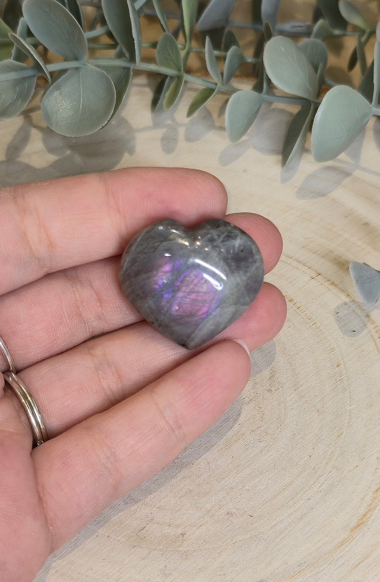 Coeur en Labradorite