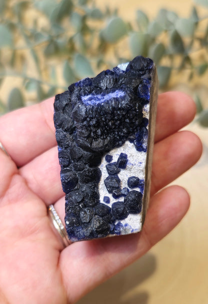 Fluorite blueberry (Bleu) brute