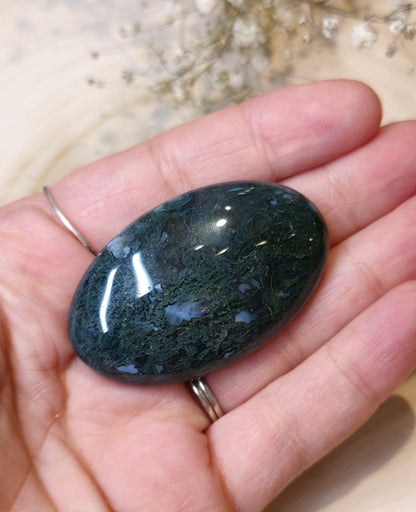 Pierre de paume en Agate mousse