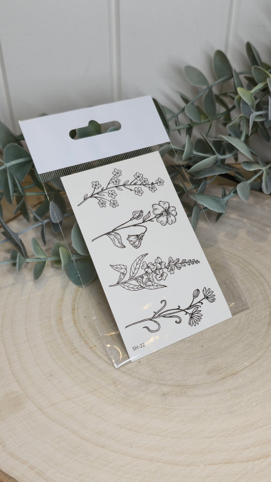 Tatouage temporaire Floral SH-22