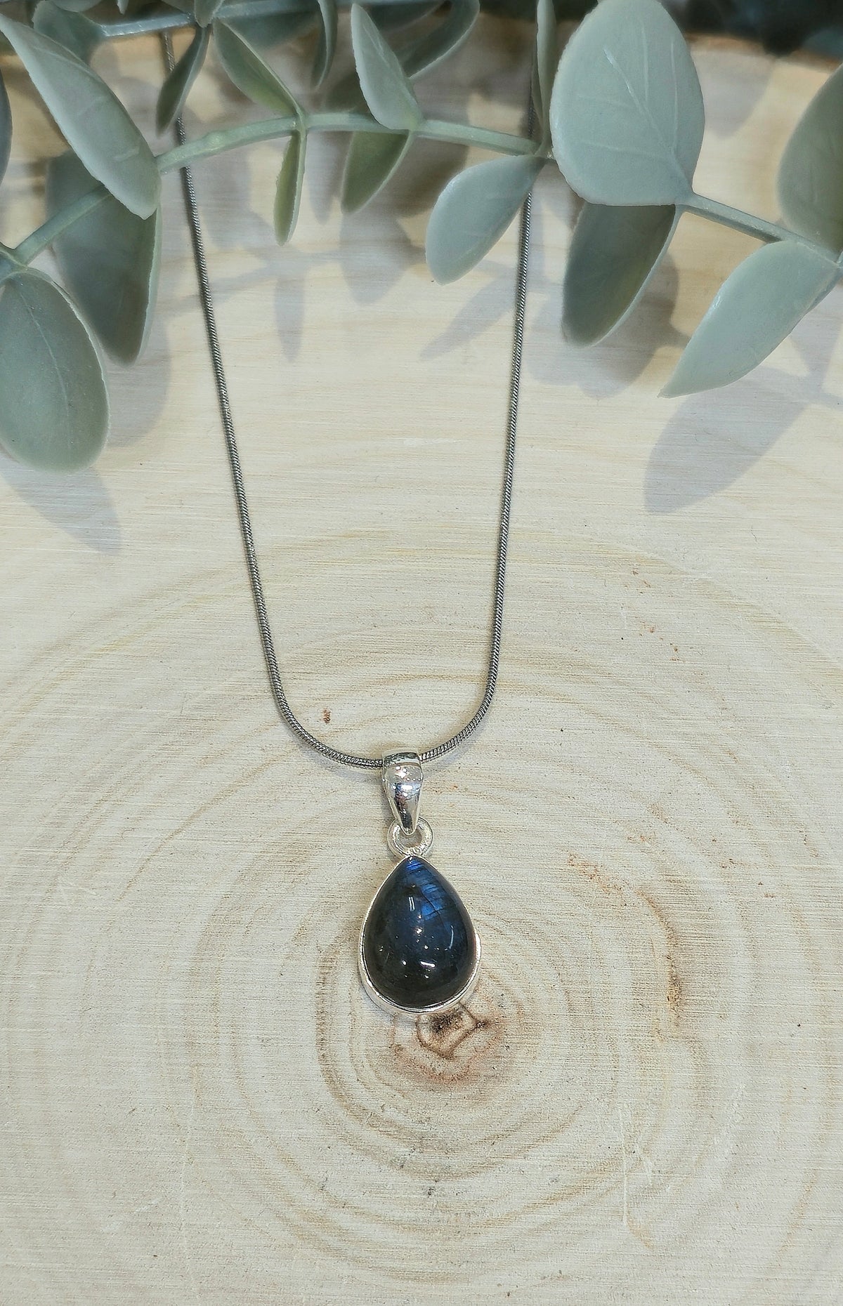 Collier Labradorite goutte